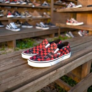 Vans Women's Comfycush Slip-On Plaid Check Canvas Sneaker NWOT, Women’s 6.5